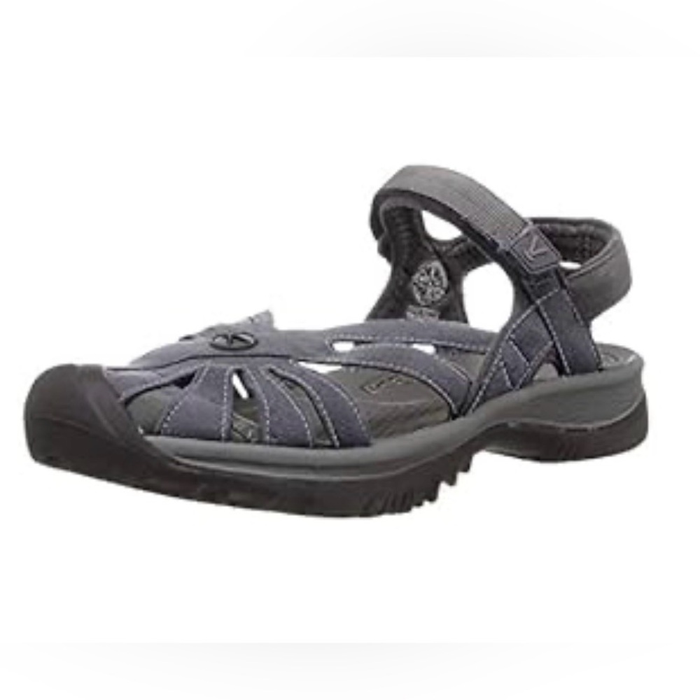 KEEN Women's Rose Casual Closed Toe Sandals Gray Strappy Sandals size 9